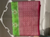 Picture of parrot green soft banaras saree
