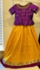 Picture of Rawsilk lehenga with ikkath maggam blouse 4-5y