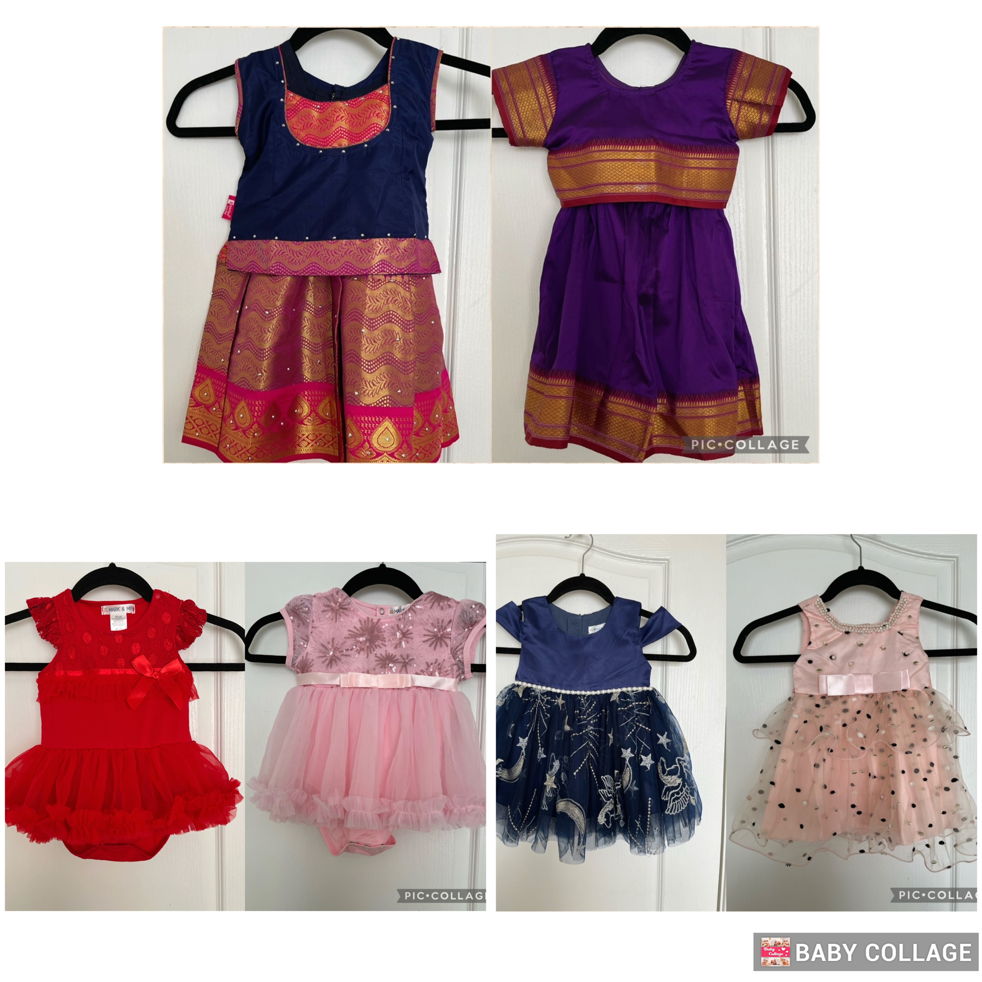 PunarviAuthenticPreLovedSustainable6 Baby Girl Fancy Party Dresses