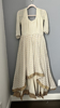 Picture of New Banaras Offwhite  gold Long dress