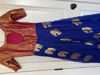 Picture of Blue long frock with kanchi border