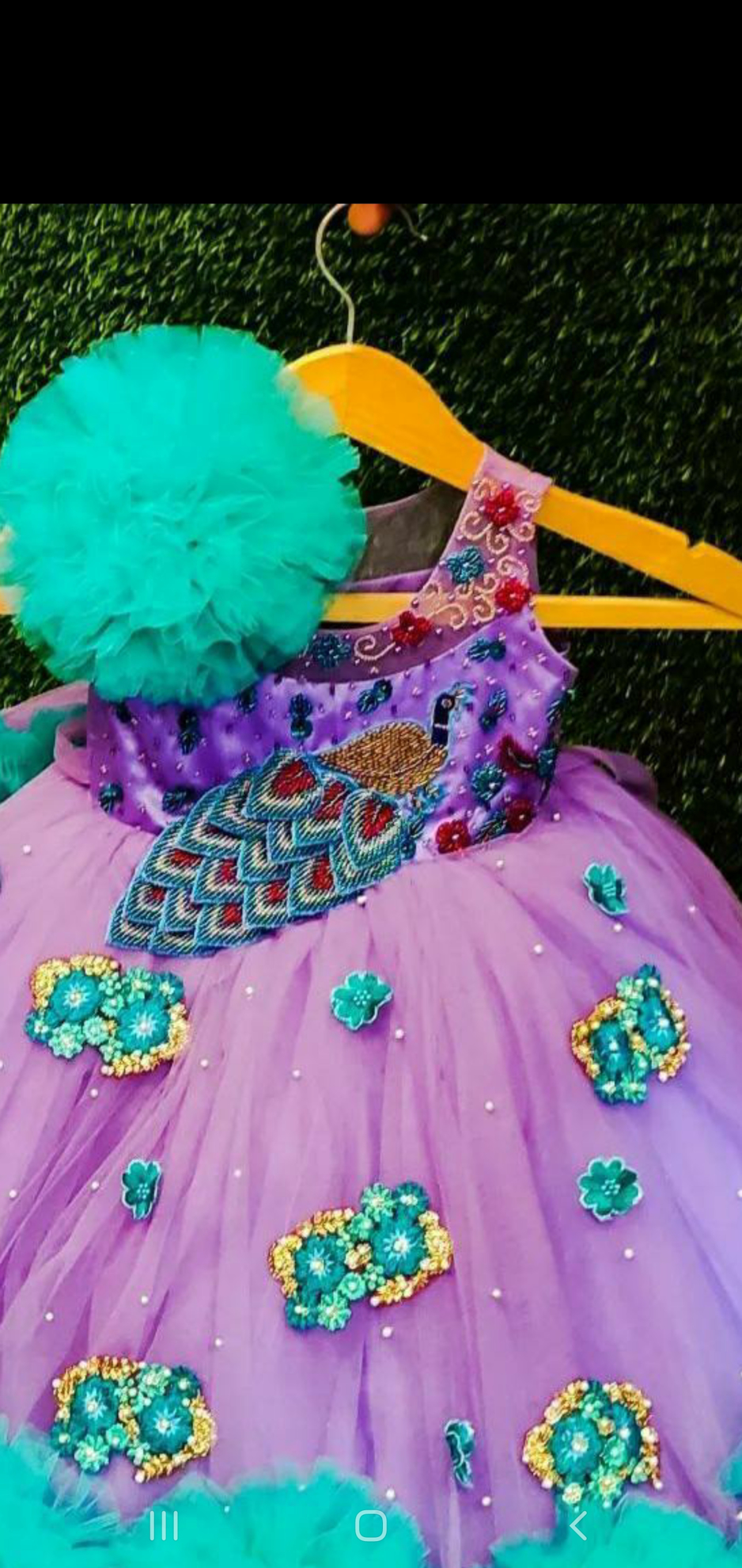 PunarviAuthentic|PreLoved|SustainablePeacock frock 3-5y