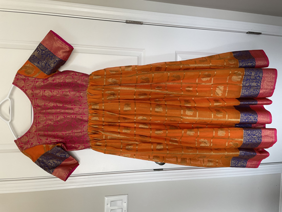 Picture of Cotton chandheri long dress