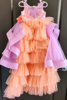 Picture of Lavender net gown with trail for 1 year old