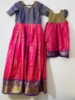 Picture of Fancy pattu mom(36) n daughter(2-3y)long frock