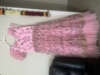 Picture of Pink designer long frock with rose sleeve