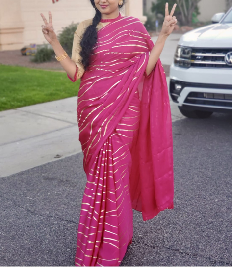 Picture of Purple light weight Saree