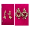 Picture of kundan and cz fashion earrings and beads haram