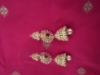 Picture of kundan and cz fashion earrings and beads haram