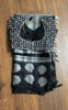 Picture of Black and silver tissue saree