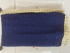 Picture of customized  navy blue saree