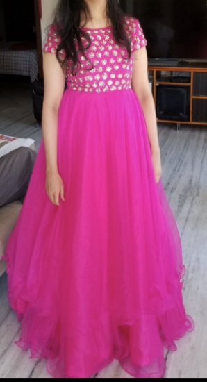 Picture of Pink Party wear long dress