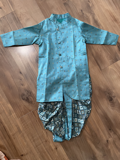 Picture of Printed kurti and dhothi set 3-4Y