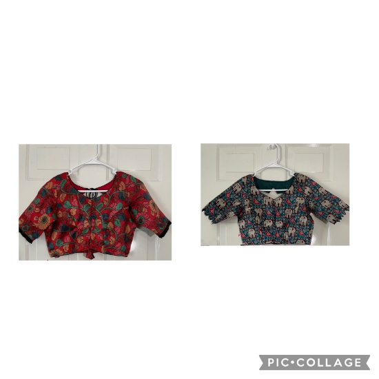 Picture of Kalamkari and patola blouses