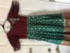 Picture of Rama green benaras pattu longfrock 8-10Y