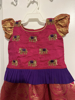 Picture of Pink and Purple combination pattu langa 6m-1yr