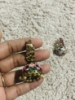 Picture of Brand new brass made Meenakari earrings combo