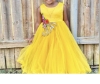 Picture of Sunshine Yellow fancy long dress 1-2Y