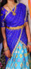 Picture of Ikkath half saree with blouse and dupatta