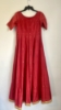 Picture of Red designer embroidered dress