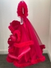 Picture of Reddish Pink Frilled Fluffy Gown 2-3y