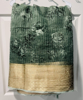 Picture of Olive green floral Organza saree