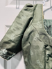 Picture of Olive green floral Organza saree