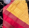 Picture of Munga silk saree with contrast blouse