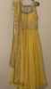 Picture of Yellow soft net long gown