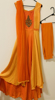 Picture of Orange and yellow long gown