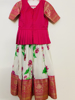 Picture of Floral lehanga with kanchi border 4-6Y
