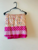 Picture of Leheriya model munga silk  saree with pink blouse magamm work