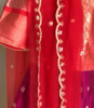 Picture of New Red Heavy Banarasi Silk Wedding Gown With Zari Weaving and Dupatta