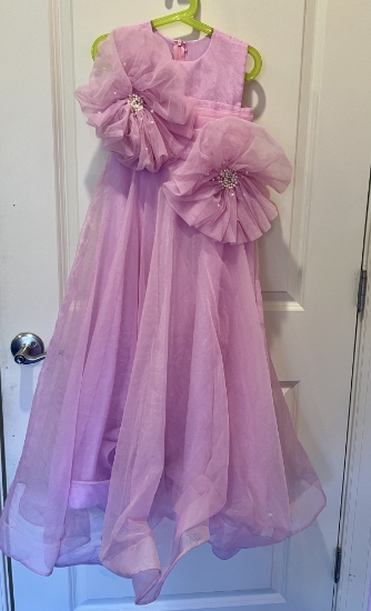 Picture of Designer Organza long gown 6-7Y