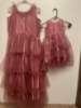 Picture of mom(40) and daughter(1-2y) party wear dresses