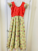 Picture of floral organza long frock