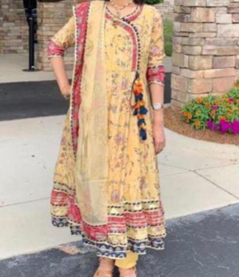 Picture of Designer Wear Rajasthani Long Anarkali Set