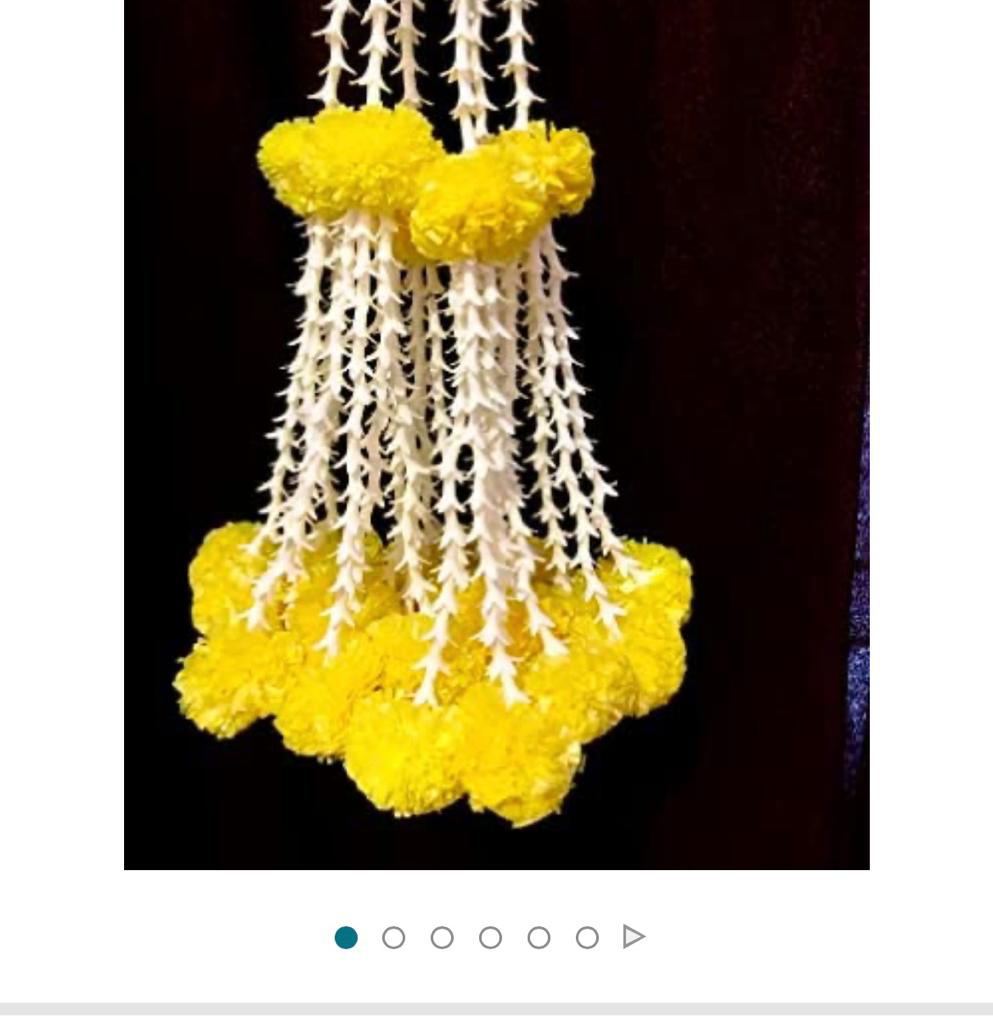 PunarviAuthenticPreLovedSustainable24 Marigold flower strings