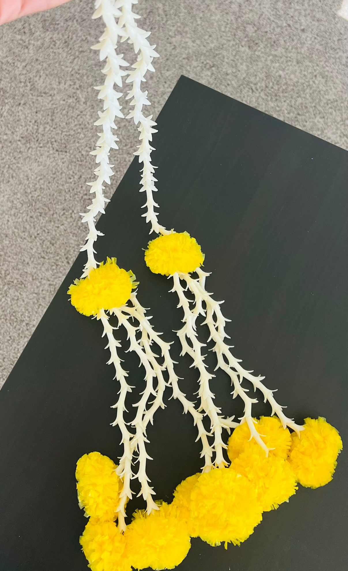 PunarviAuthenticPreLovedSustainable24 Marigold flower strings