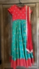 Picture of Red and Green long dress combo