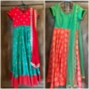 Picture of Red and Green long dress combo