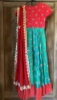 Picture of Red and Green long dress combo