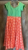 Picture of Red and Green long dress combo