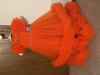 Picture of Orange two step full net frock 2-3Y