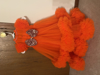 Picture of Orange two step full net frock 2-3Y