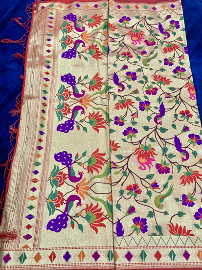 Picture of Pure Allover Paithani weaving Sarees