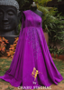 Picture of Charu singhal purple long gown
