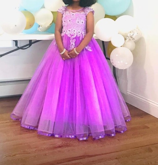 Picture of Girls Designer long gown 8-10y