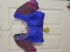 Picture of Royal blue and purple Pattu sari