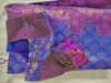 Picture of Royal blue and purple Pattu sari